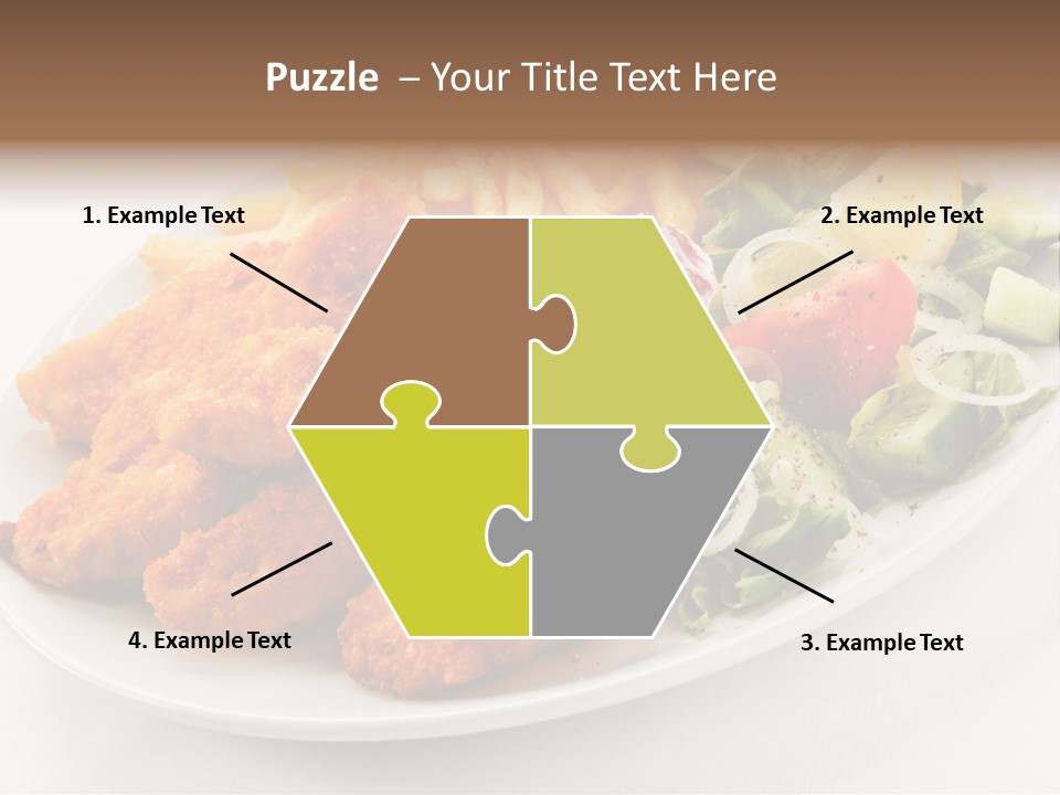 Objects Food Plate PowerPoint Template