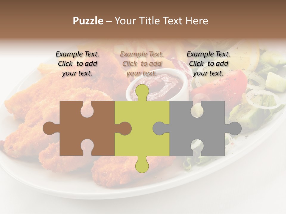 Objects Food Plate PowerPoint Template