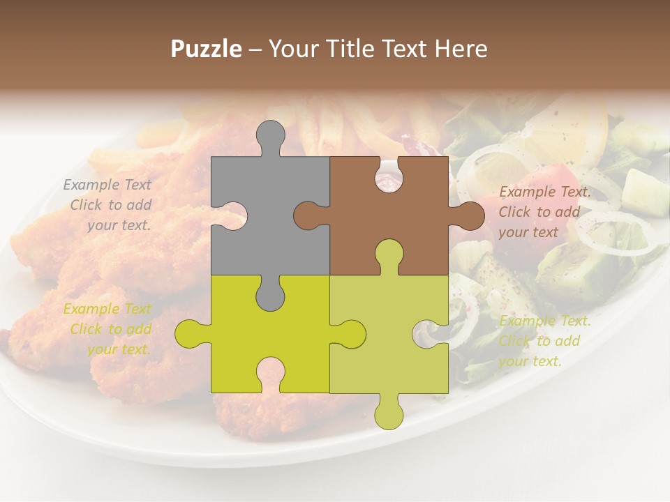 Objects Food Plate PowerPoint Template