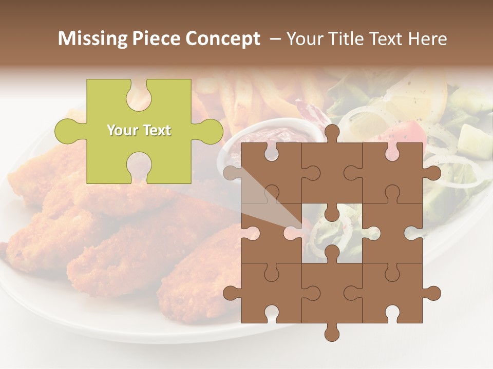 Objects Food Plate PowerPoint Template