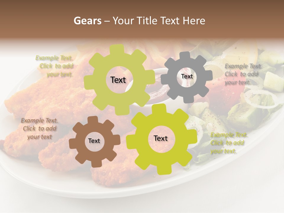 Objects Food Plate PowerPoint Template