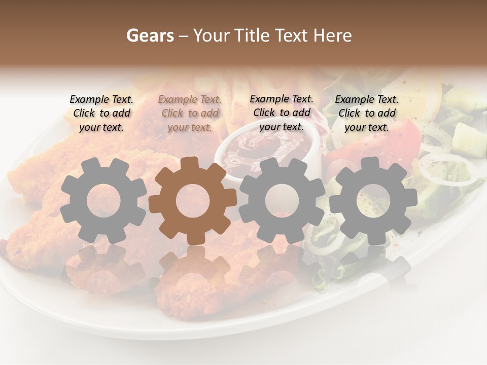 Objects Food Plate PowerPoint Template