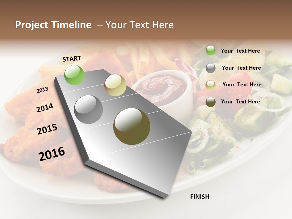Objects Food Plate PowerPoint Template