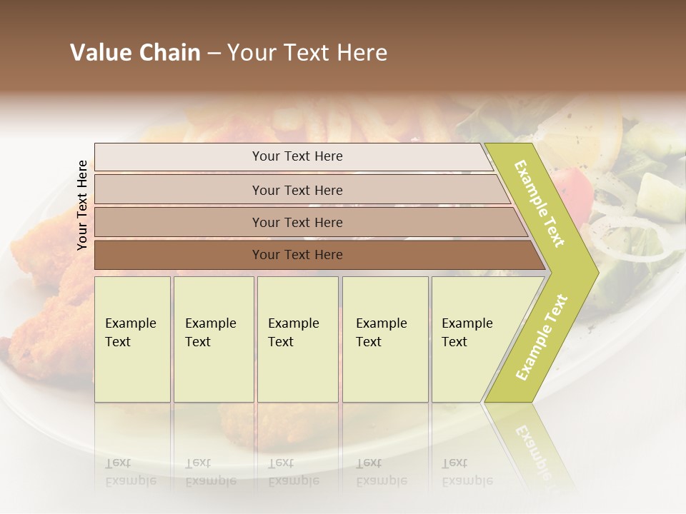 Objects Food Plate PowerPoint Template