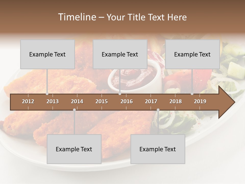 Objects Food Plate PowerPoint Template