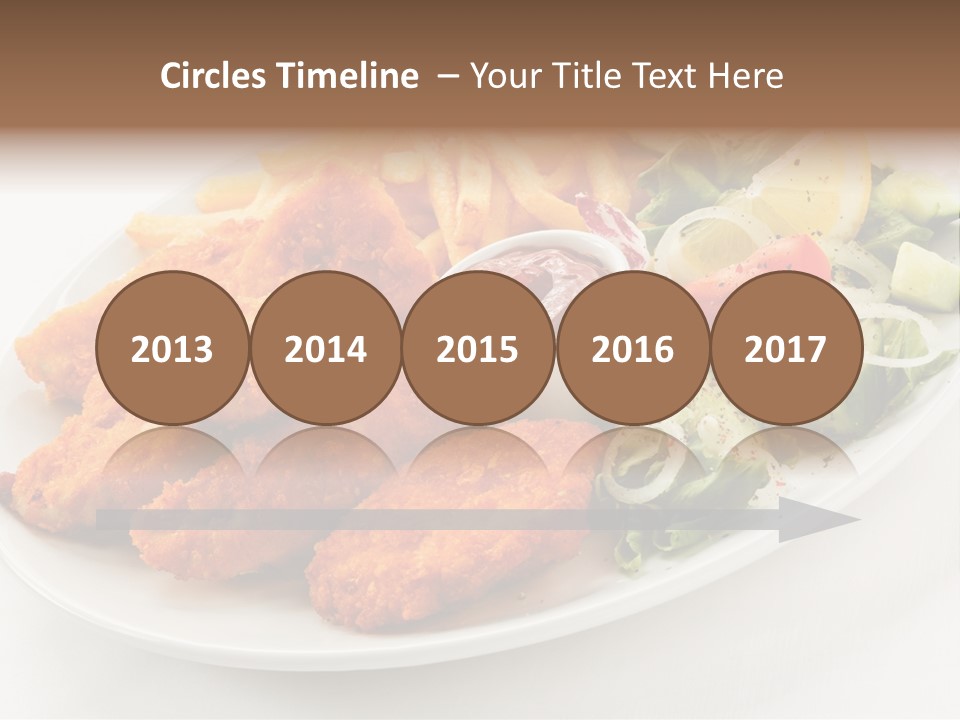 Objects Food Plate PowerPoint Template