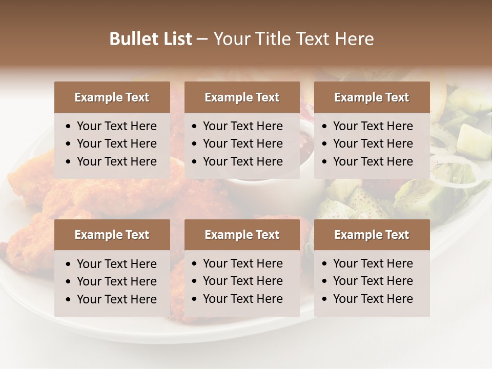 Objects Food Plate PowerPoint Template