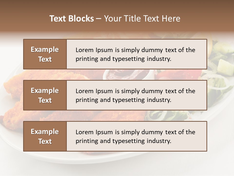 Objects Food Plate PowerPoint Template