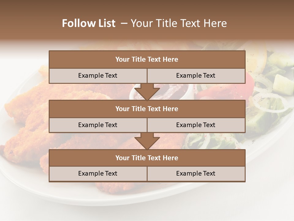 Objects Food Plate PowerPoint Template