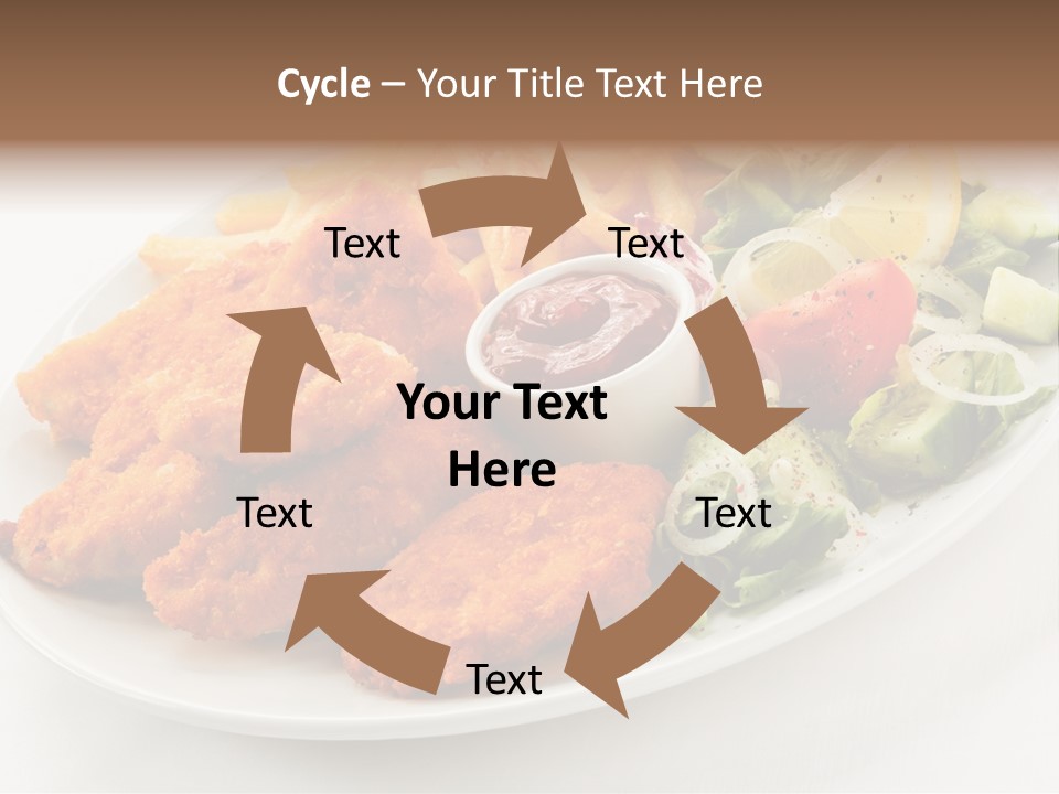 Objects Food Plate PowerPoint Template