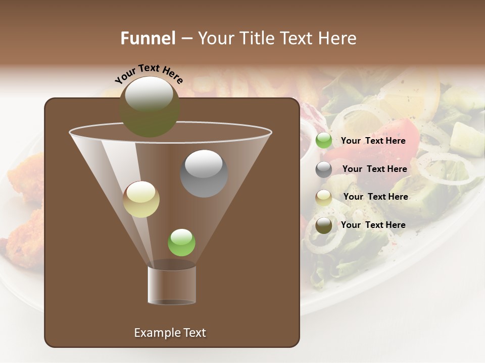 Objects Food Plate PowerPoint Template