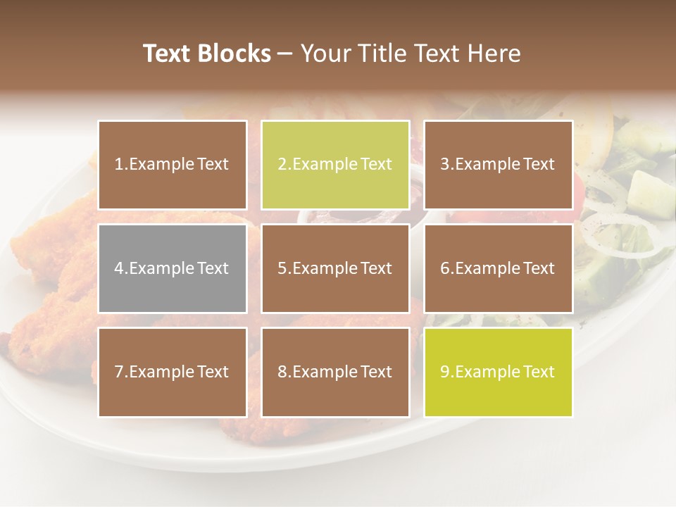 Objects Food Plate PowerPoint Template