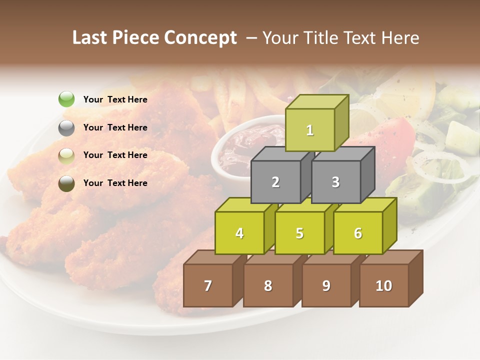 Objects Food Plate PowerPoint Template