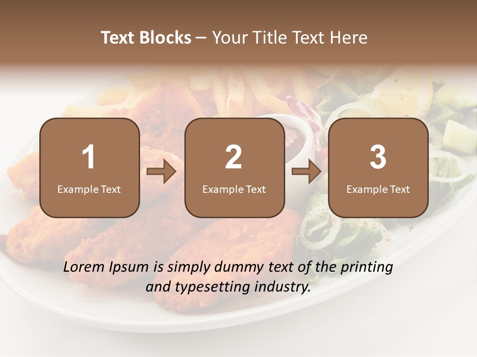 Objects Food Plate PowerPoint Template