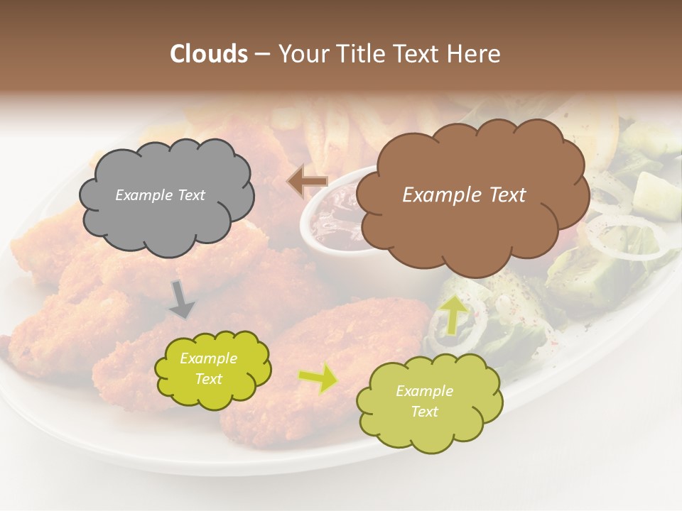 Objects Food Plate PowerPoint Template