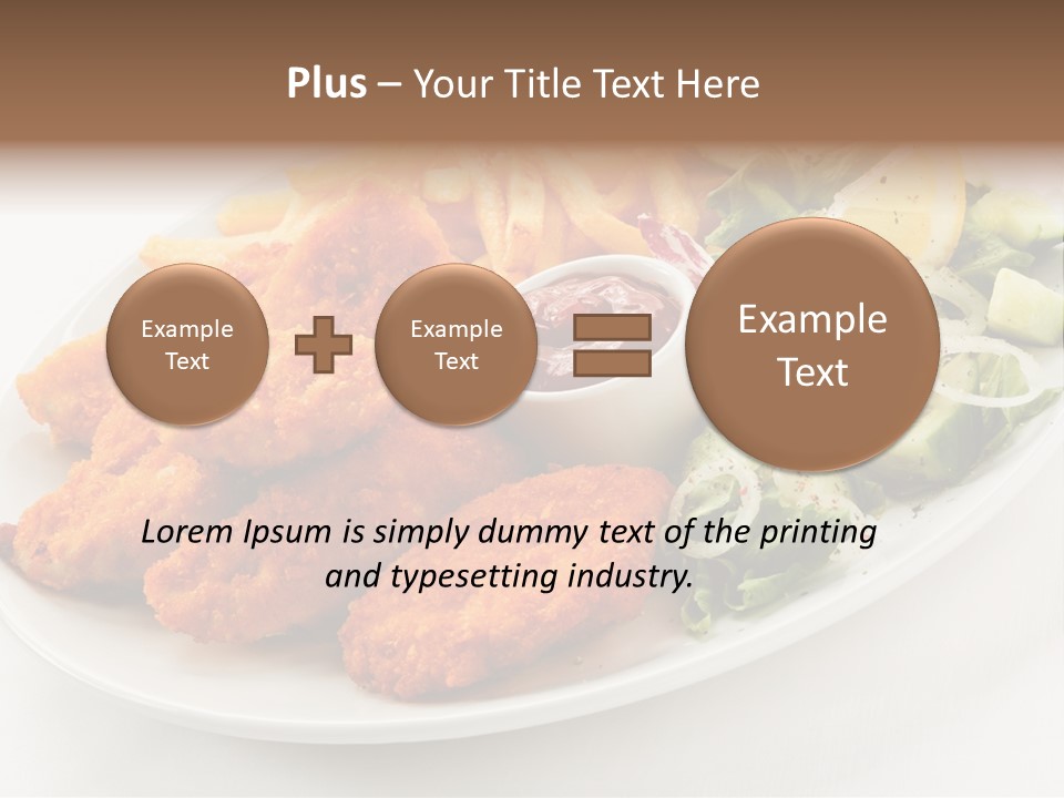 Objects Food Plate PowerPoint Template