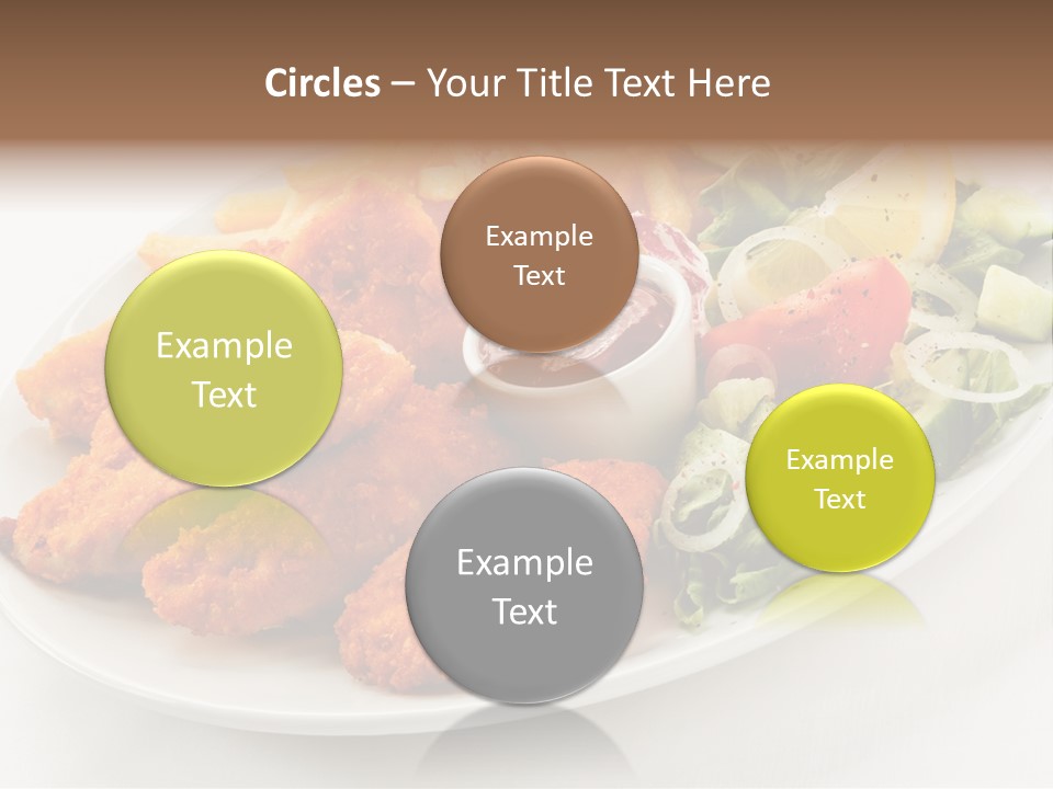 Objects Food Plate PowerPoint Template