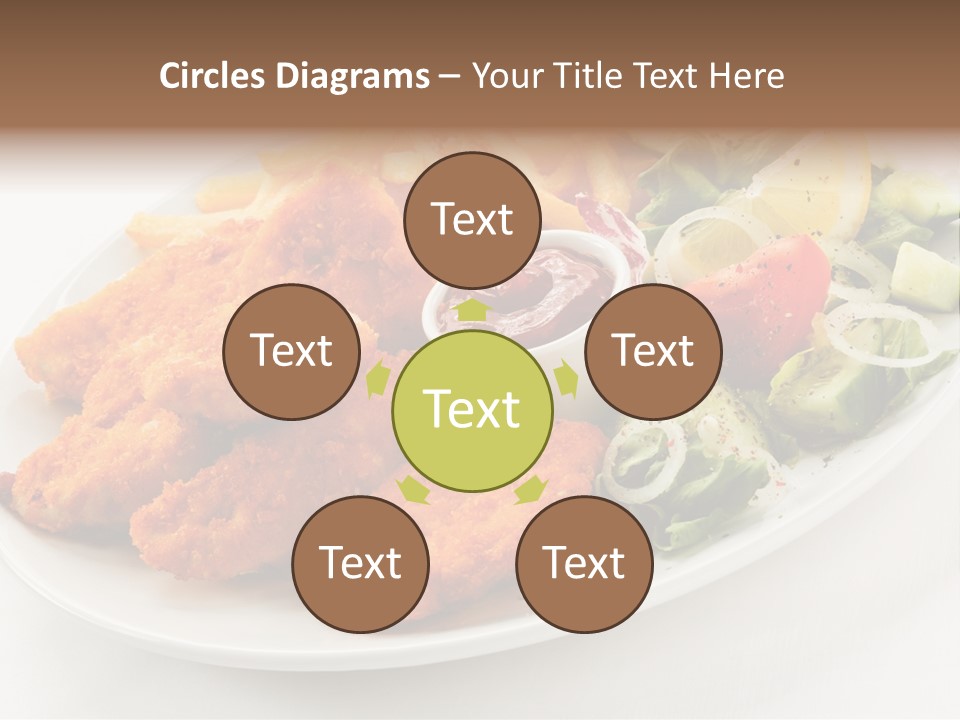 Objects Food Plate PowerPoint Template