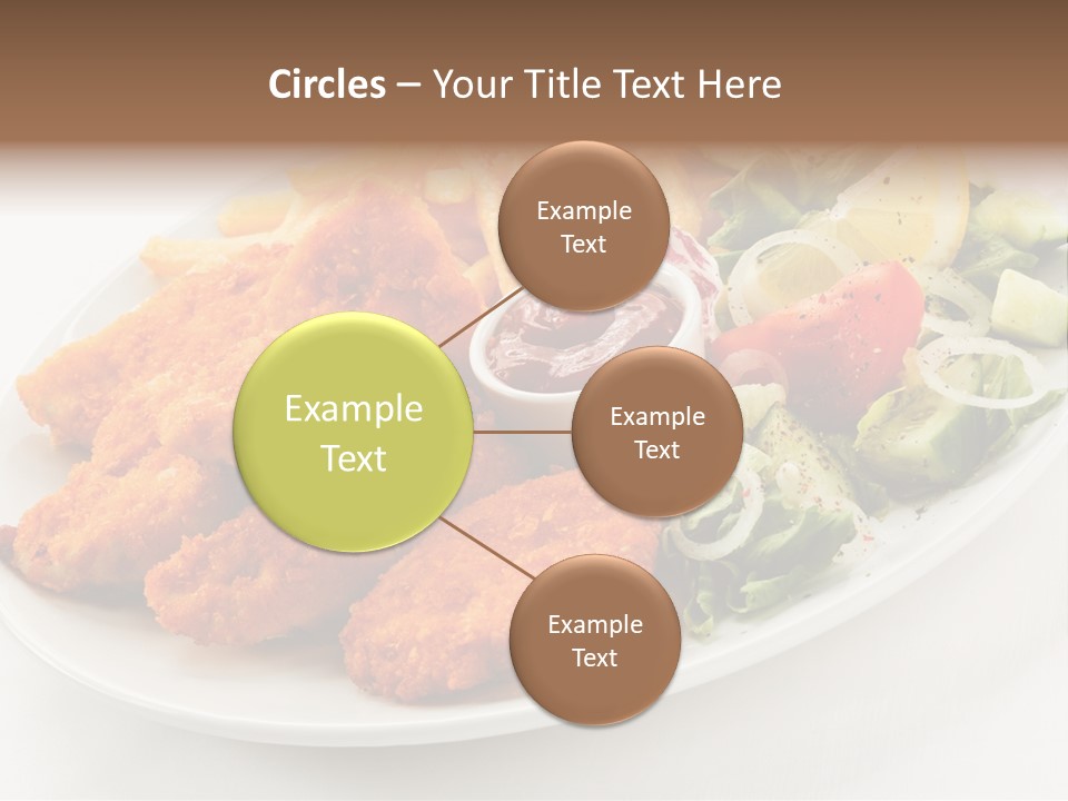 Objects Food Plate PowerPoint Template