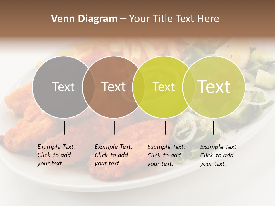 Objects Food Plate PowerPoint Template