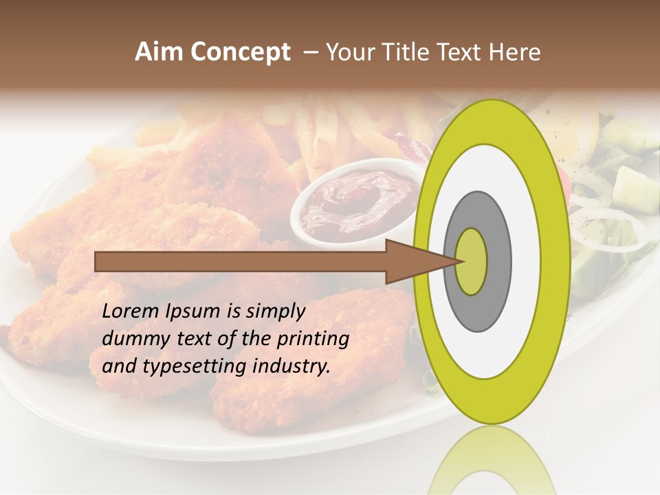 Objects Food Plate PowerPoint Template