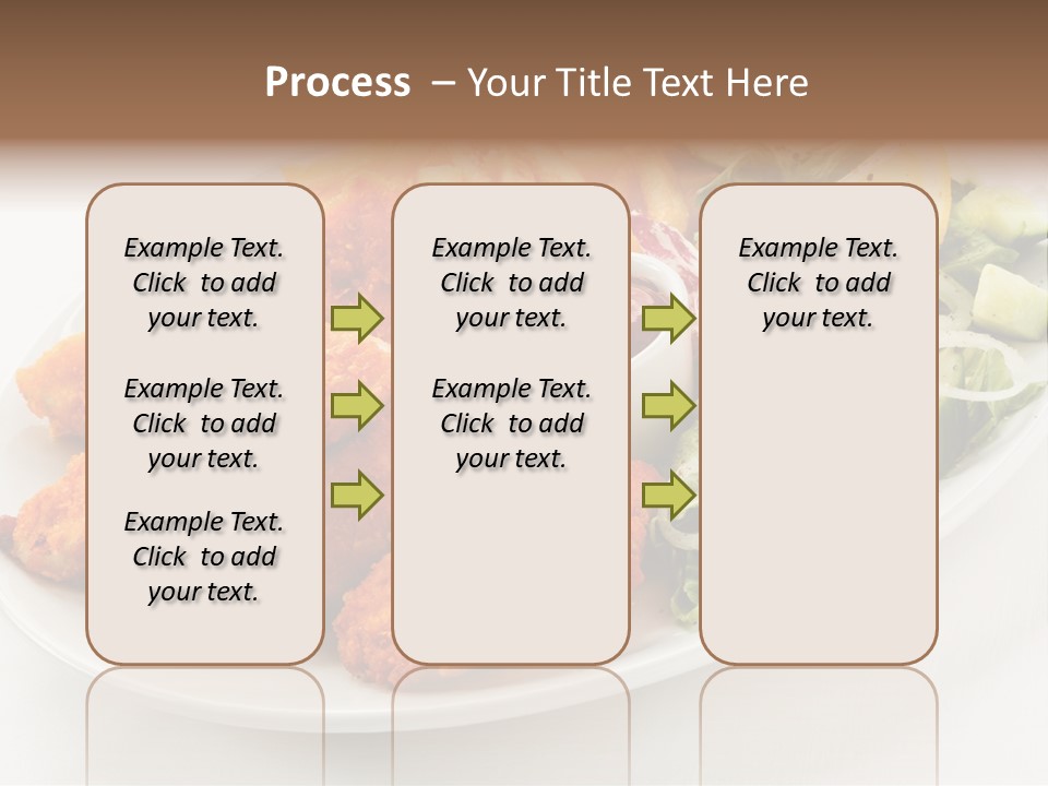 Objects Food Plate PowerPoint Template