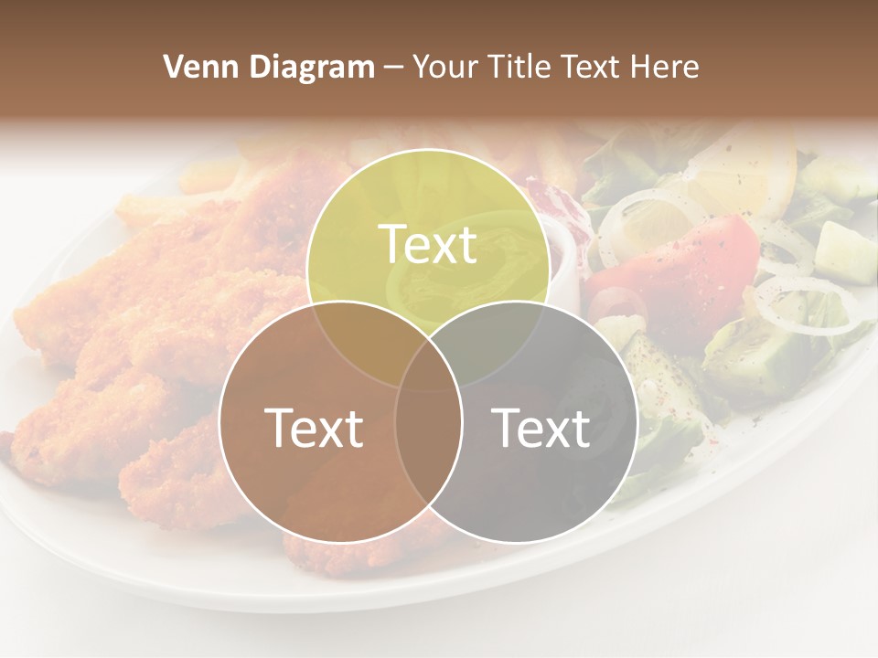 Objects Food Plate PowerPoint Template