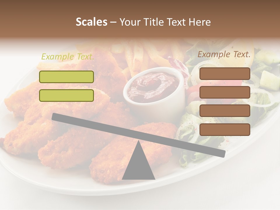 Objects Food Plate PowerPoint Template