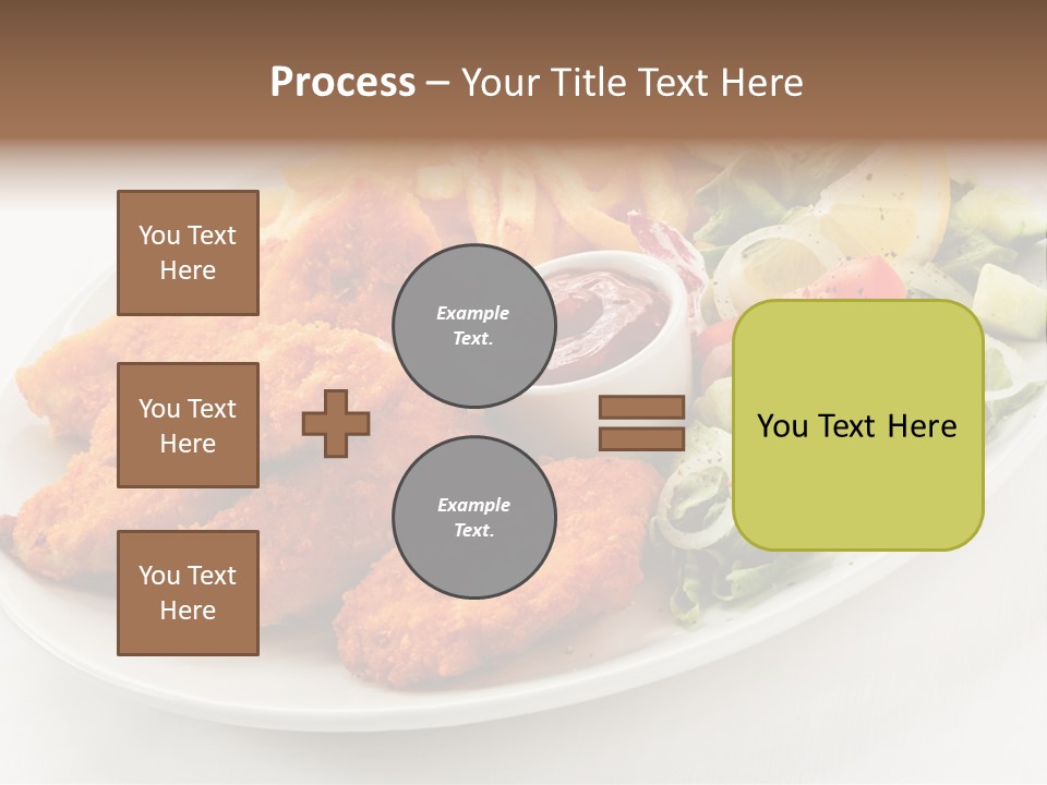 Objects Food Plate PowerPoint Template