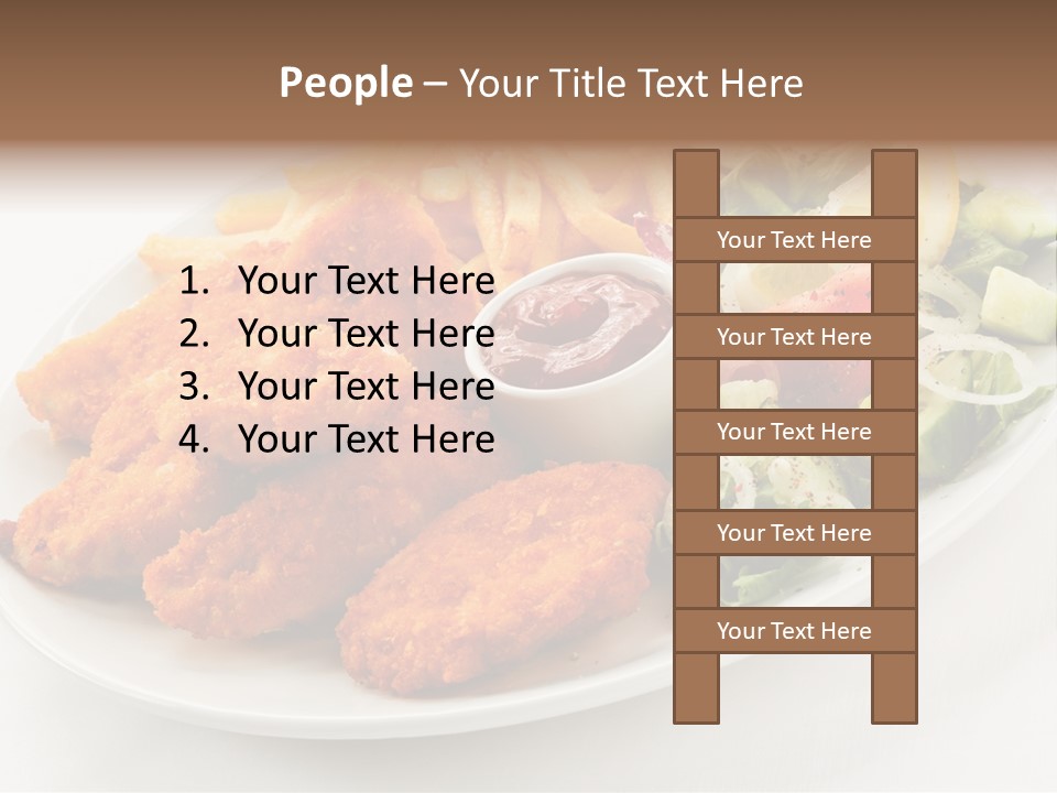 Objects Food Plate PowerPoint Template
