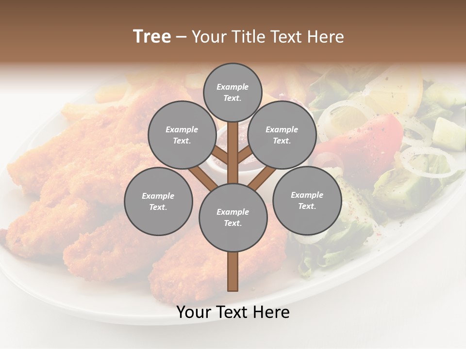 Objects Food Plate PowerPoint Template