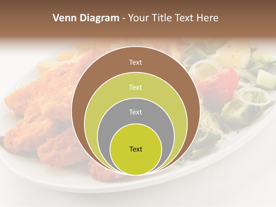Objects Food Plate PowerPoint Template