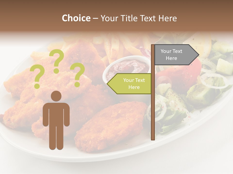 Objects Food Plate PowerPoint Template