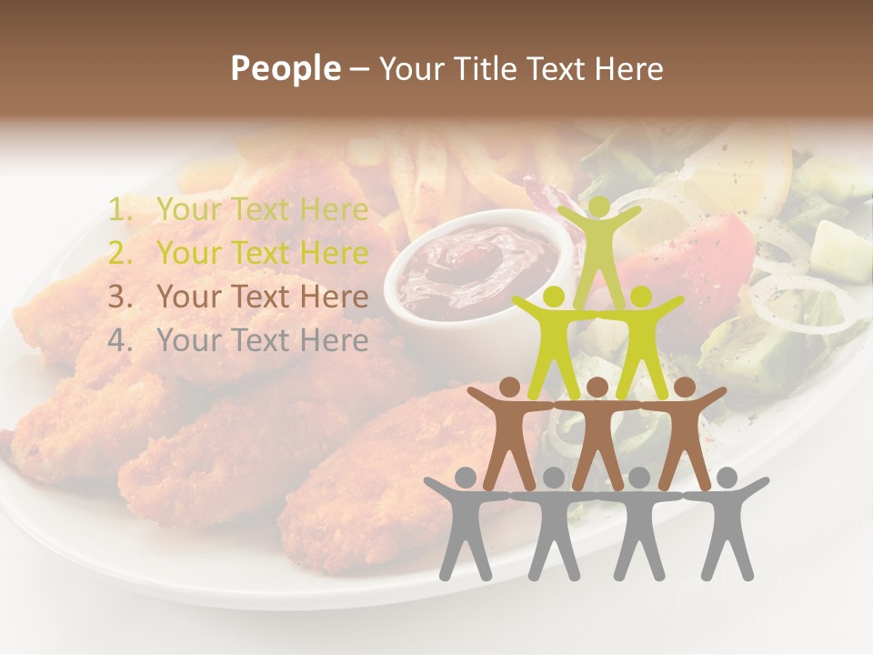Objects Food Plate PowerPoint Template