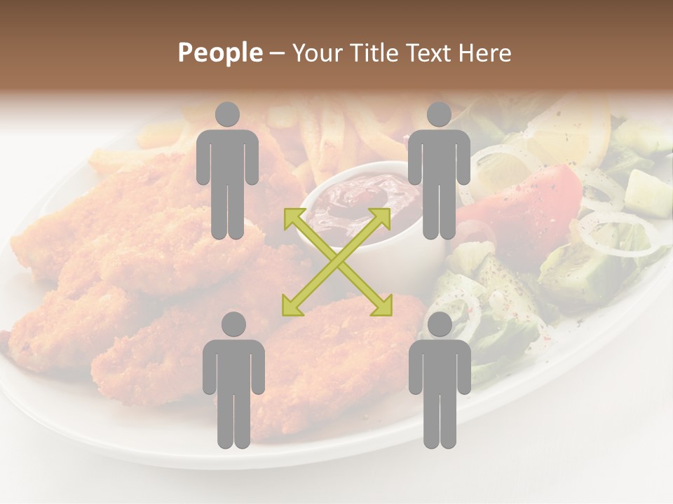 Objects Food Plate PowerPoint Template