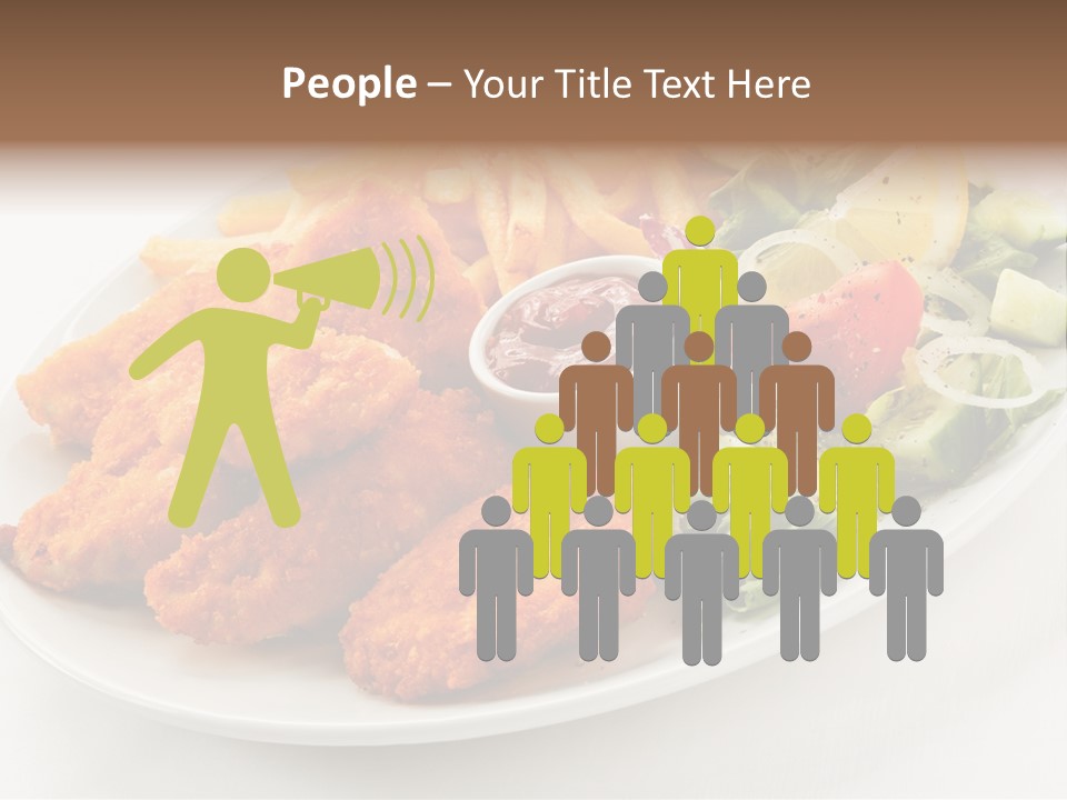 Objects Food Plate PowerPoint Template