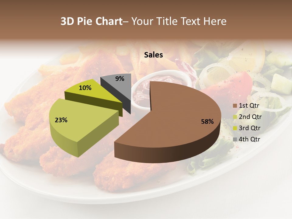 Objects Food Plate PowerPoint Template