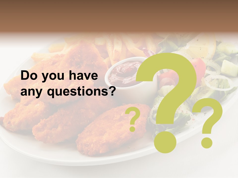 Objects Food Plate PowerPoint Template