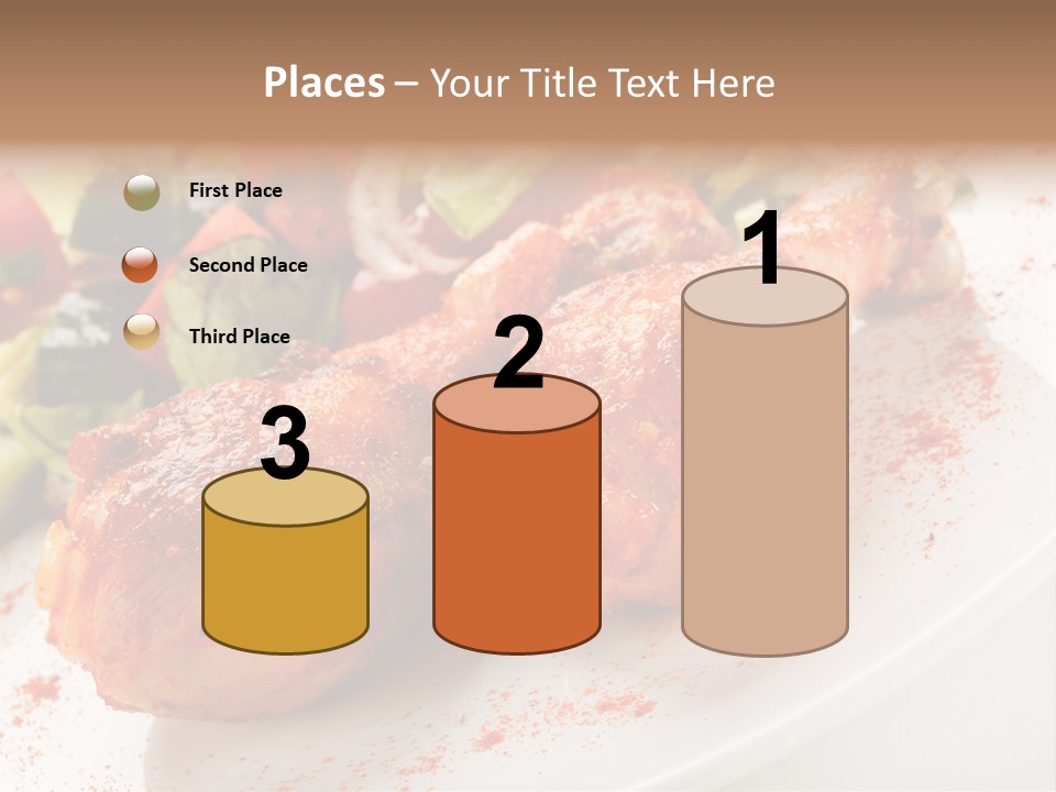 Garnish Fried Plate PowerPoint Template