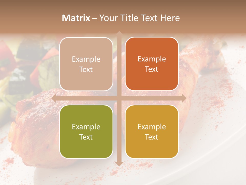 Garnish Fried Plate PowerPoint Template