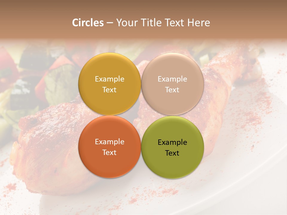 Garnish Fried Plate PowerPoint Template
