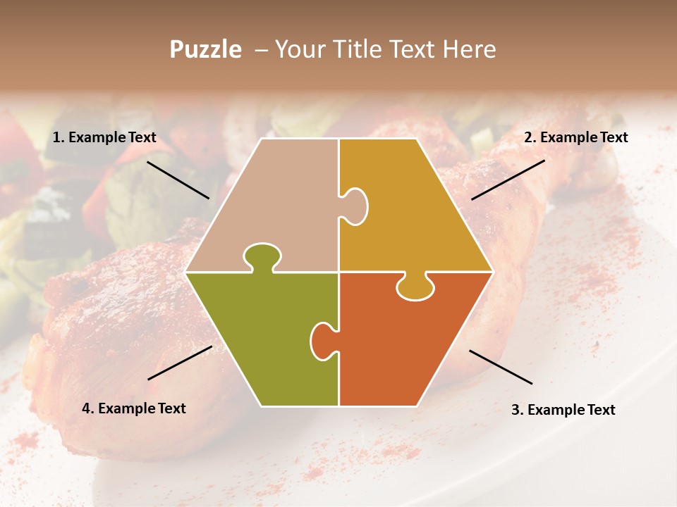 Garnish Fried Plate PowerPoint Template