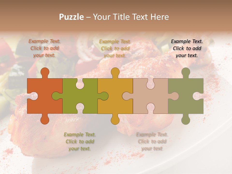 Garnish Fried Plate PowerPoint Template
