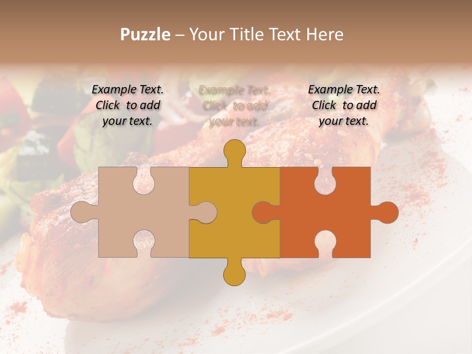 Garnish Fried Plate PowerPoint Template