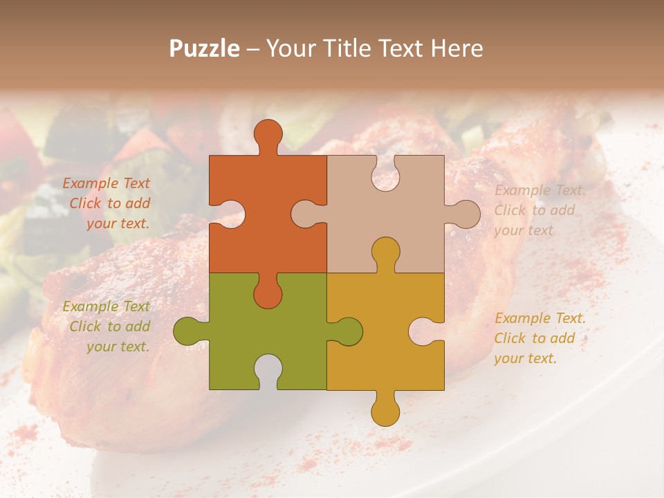Garnish Fried Plate PowerPoint Template