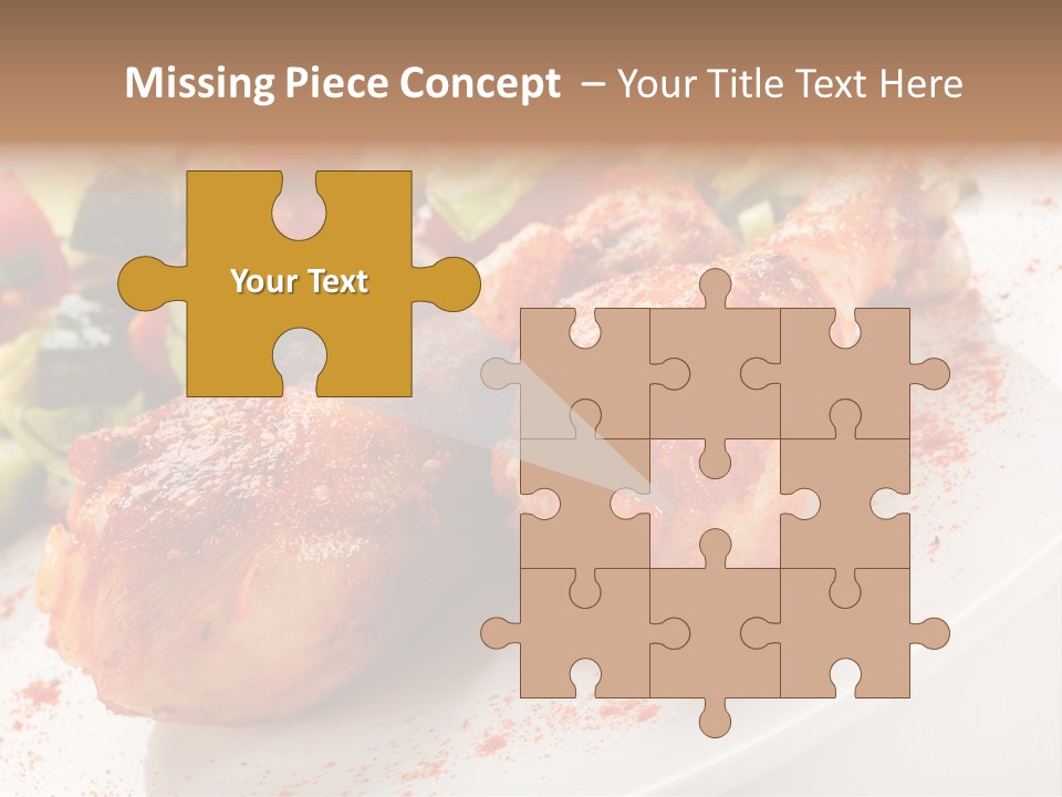 Garnish Fried Plate PowerPoint Template