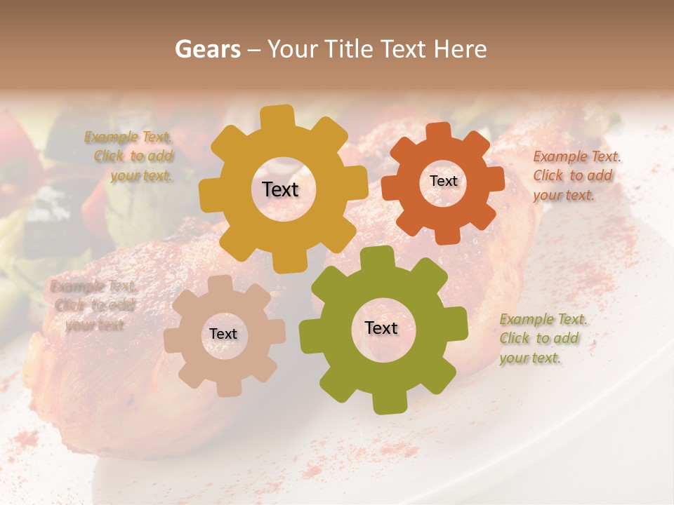 Garnish Fried Plate PowerPoint Template