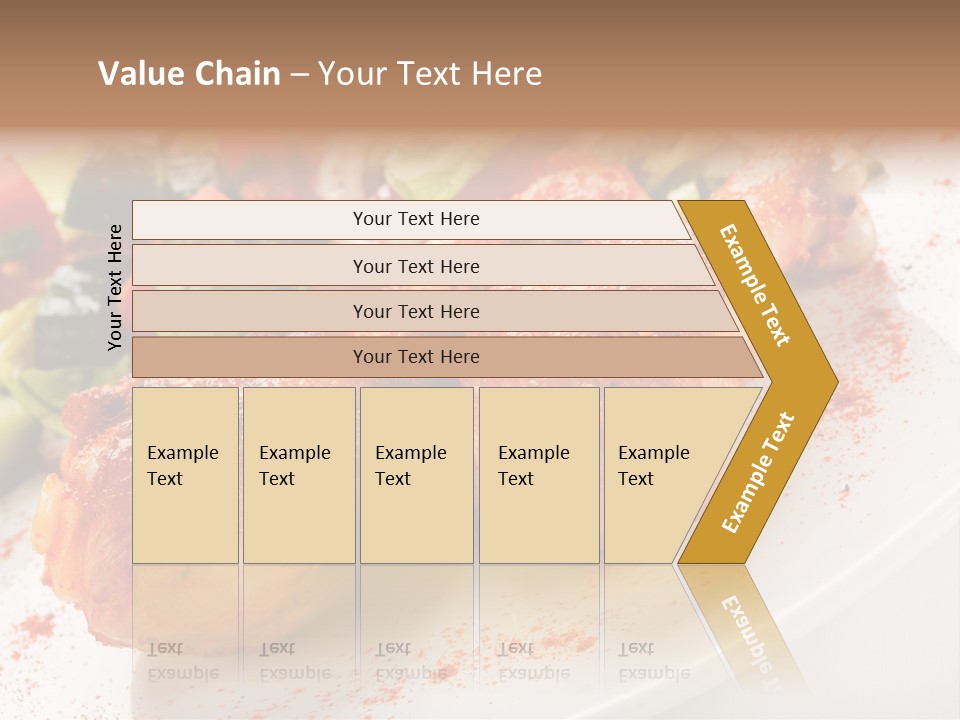 Garnish Fried Plate PowerPoint Template