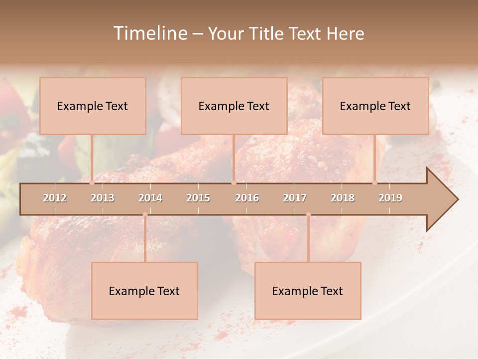 Garnish Fried Plate PowerPoint Template