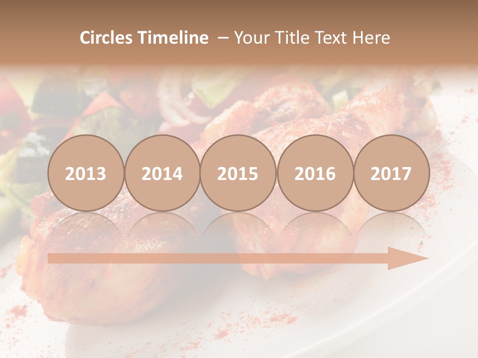 Garnish Fried Plate PowerPoint Template